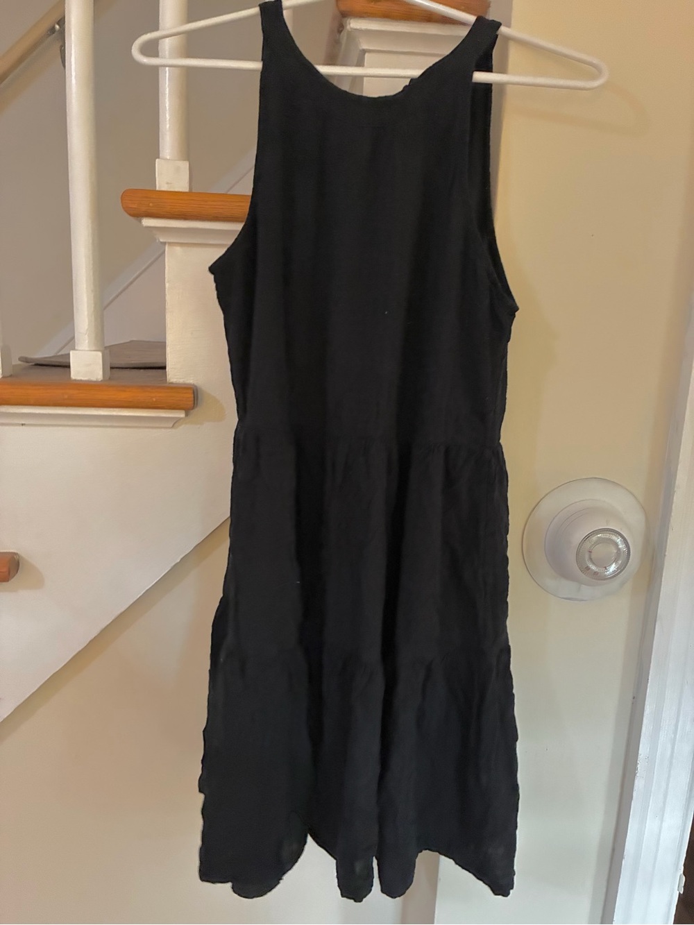Old Navy Black Sleeveless Midi Dress